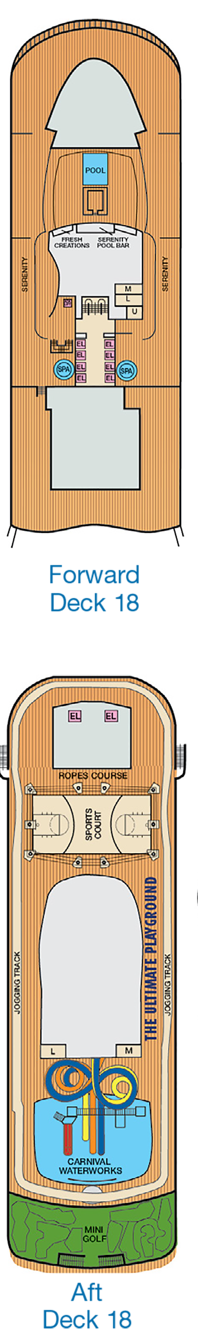 Cabins in Deck 18
