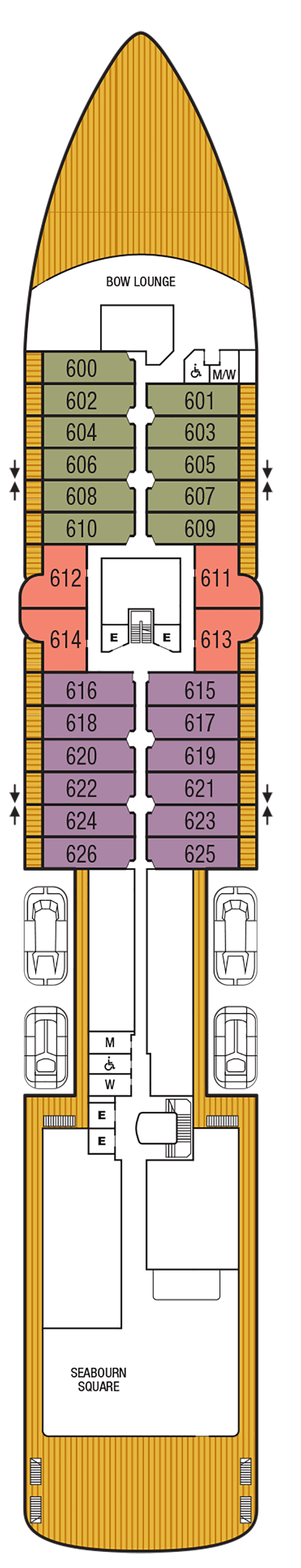 Seabourn Pursuit – Deck Plans - Planet Cruise