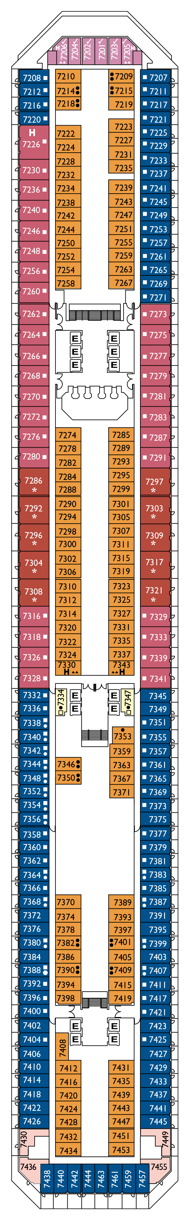 Cabins in Deck