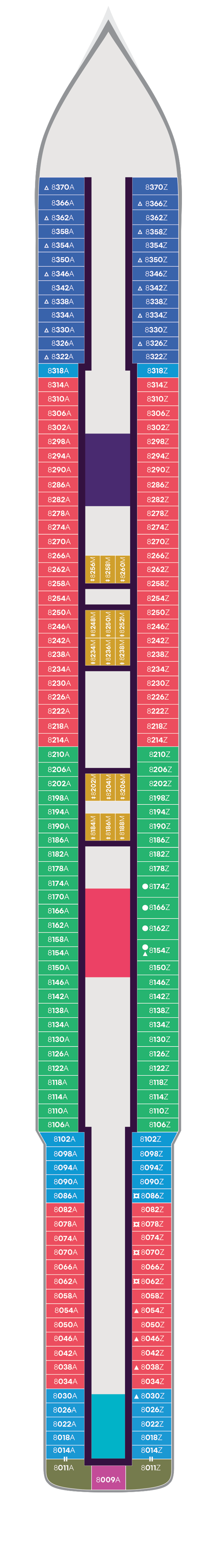 Resilient Lady – Deck Plans - Planet Cruise