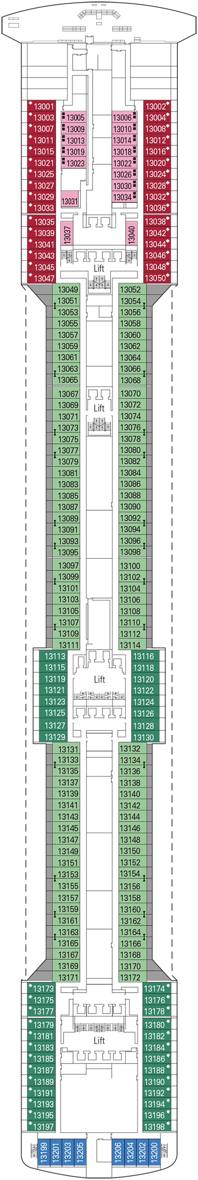 Deck Plans MSC Fantasia Planet Cruise