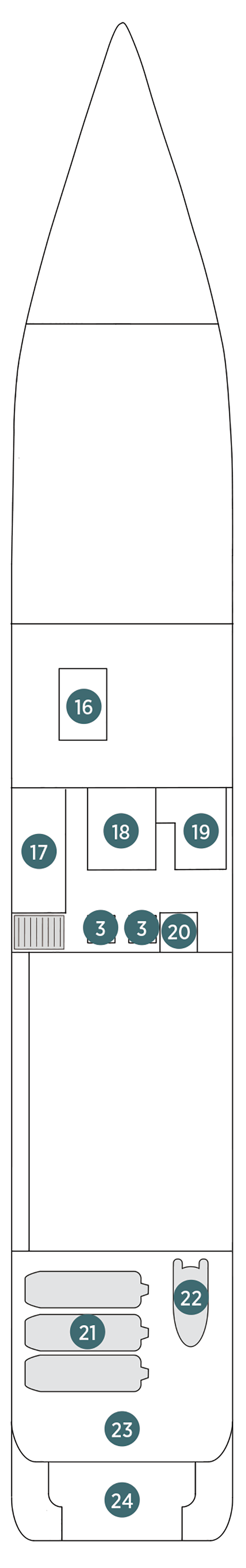 Cabins in Cubierta 2