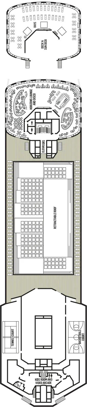 Cabins in Deck 14