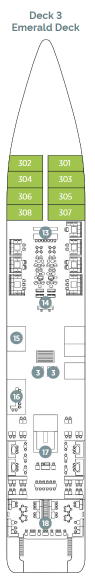 Cabins in Deck 3