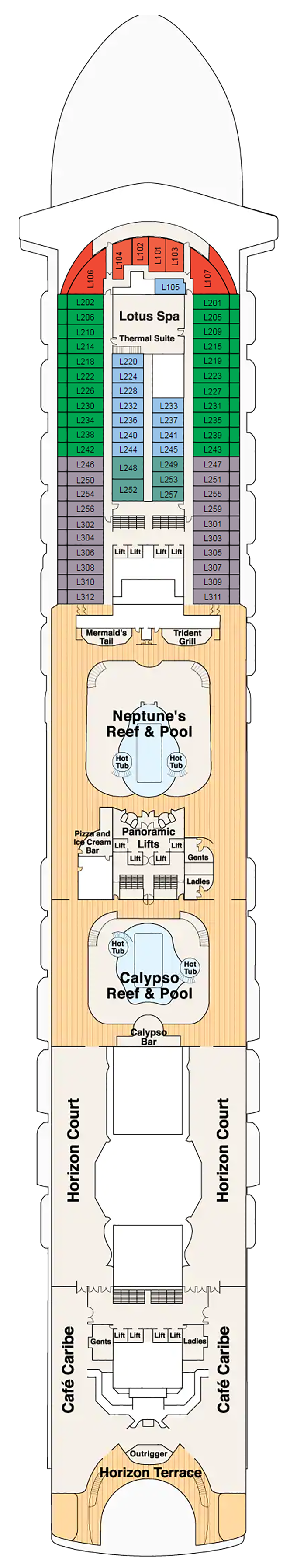 Deck Plans - Crown Princess - Planet Cruise