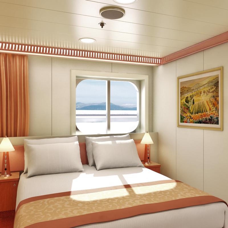 An Ocean View cabin on Carnival Radiance (these can have obstructed views)