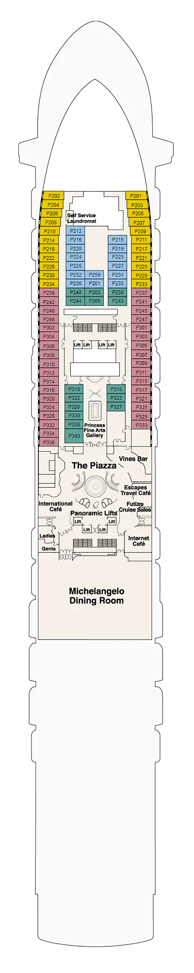 Deck Plans - Crown Princess - Planet Cruise