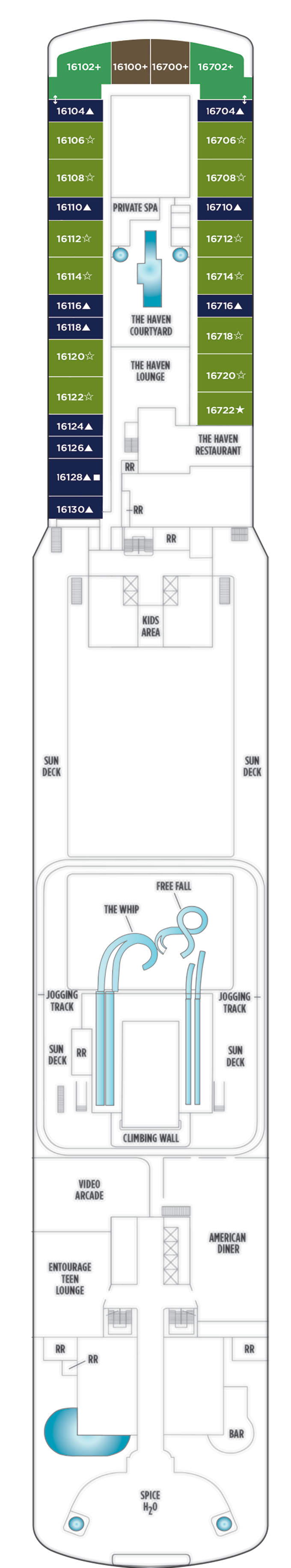 Cabins in Cubierta 16