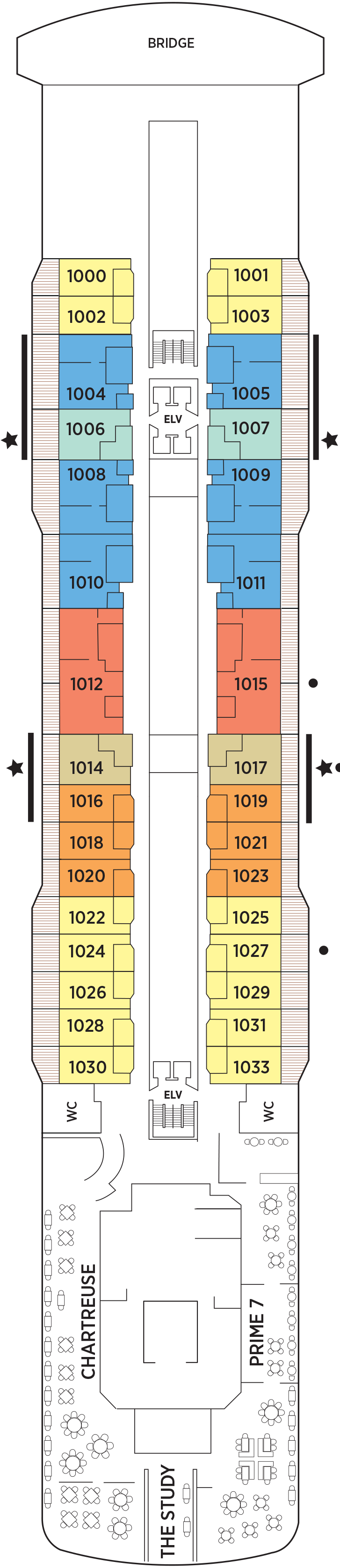 Regent Seven Seas Explorer - Deck Plans - Planet Cruise