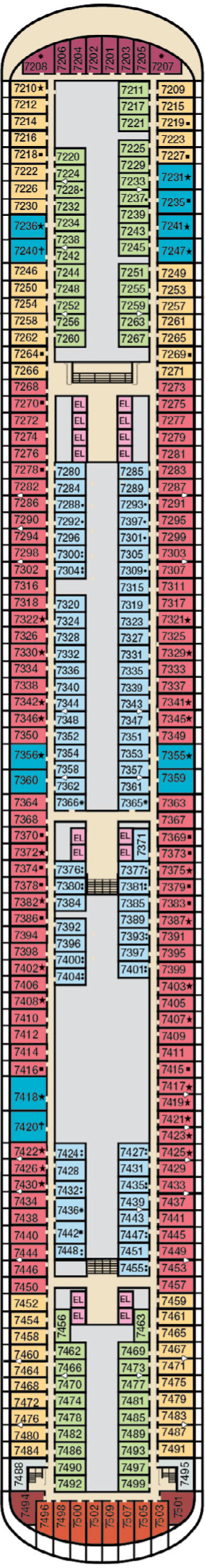 Carnival Firenze – Deck Plans - Planet Cruise