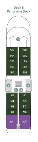 Cabins in Deck 5