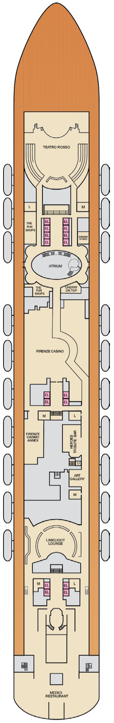 Carnival Firenze – Deck Plans - Planet Cruise