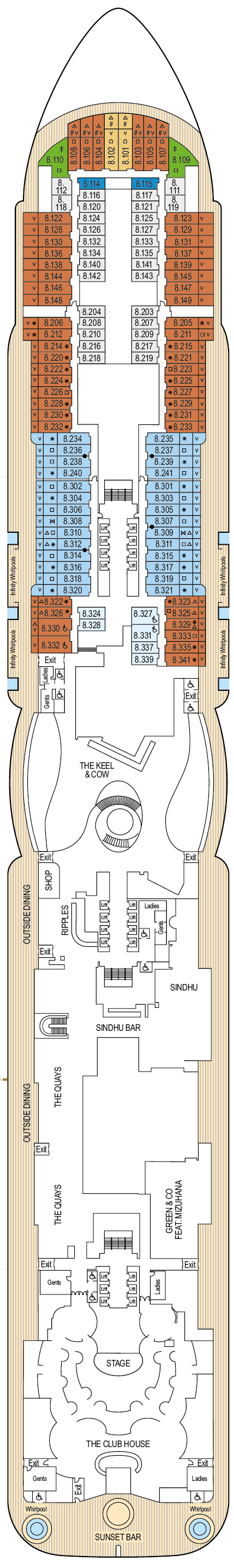 Arvia – Deck Plans - Planet Cruise