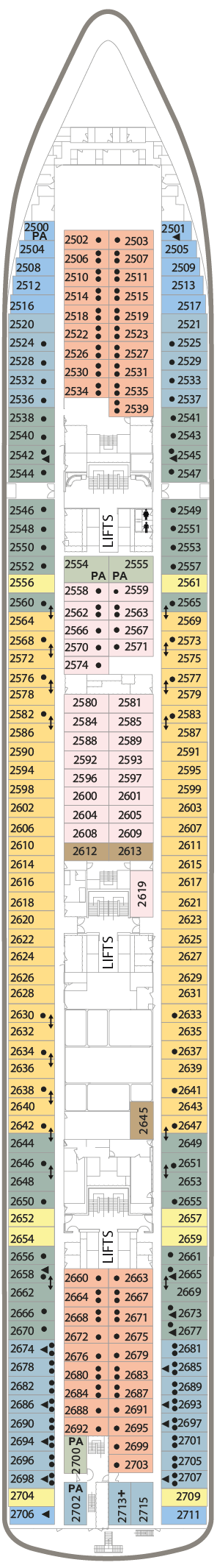 Bolette – Deck Plans - Planet Cruise