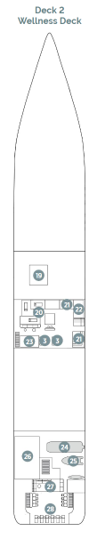 Cabins in Deck 2
