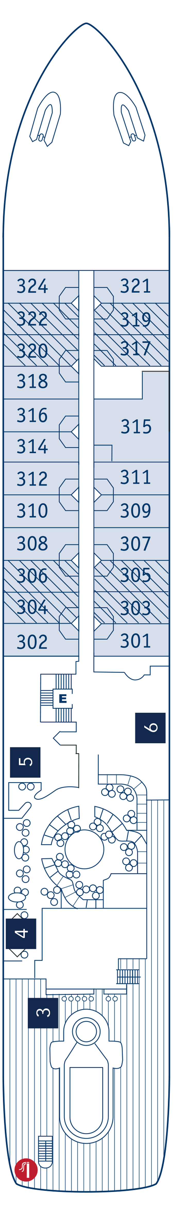 Cabins in Deck