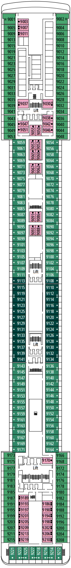 Cabins in Cubierta 9
