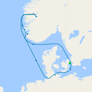 Fiordos y Noruega desde Copenhague, Dinamarca