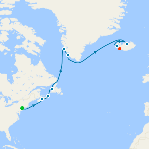 Nueva York a Reykjavik