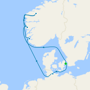 Fiordos y Noruega desde Copenhague, Dinamarca
