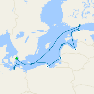 Báltico desde Copenhague, Dinamarca