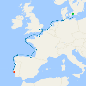 Copenhague, Dinamarca a Lisboa