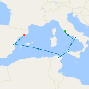 Roma (Civitavecchia) a Barcelona