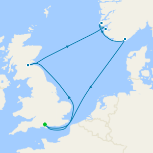 Fiordos y Noruega desde Southampton
