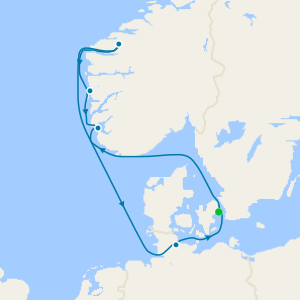 Fiordos y Noruega desde Copenhague, Dinamarca