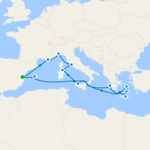 Leyendas del Mediterráneo: Grecia, Italia y más desde Valencia