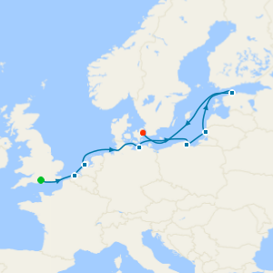 Southampton a Copenhague, Dinamarca