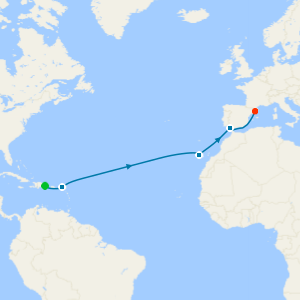 Del Caribe a Barcelona • Aventura transatlántica desde La Romana