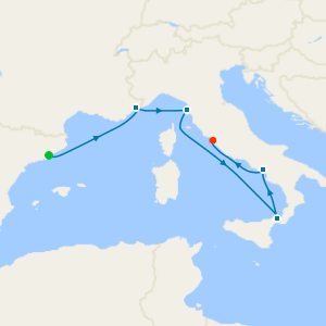 Barcelona a Roma (Civitavecchia)