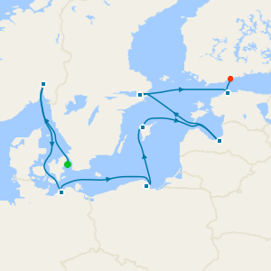 Copenhague, Dinamarca a Helsinki