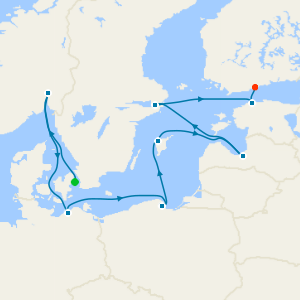 Copenhague, Dinamarca a Helsinki