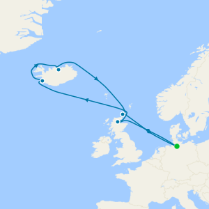 Norte de Europa desde Hamburgo