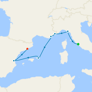 Roma (Civitavecchia) a Barcelona