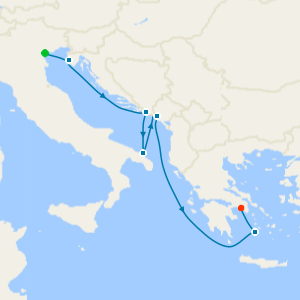 Fusina to Athens (Piraeus)
