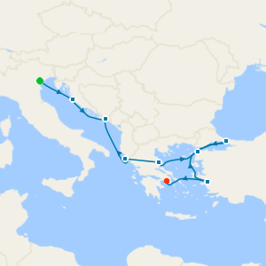 Fusina to Athens (Piraeus)