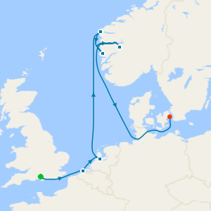 Southampton a Copenhague, Dinamarca