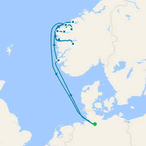 Aventura en los fiordos y Noruega desde Hamburgo