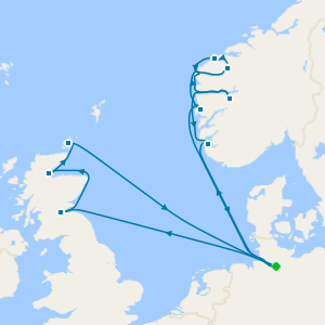 Fiordos y Noruega desde Hamburgo