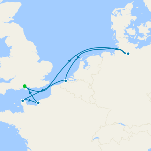 Norte de Europa desde Southampton