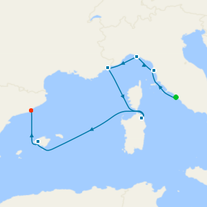 Roma (Civitavecchia) a Barcelona