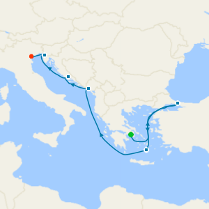 Athens (Piraeus) to Fusina (Venice)