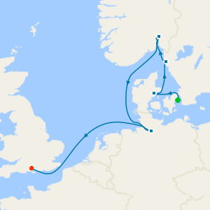 Copenhague, Dinamarca a Southampton