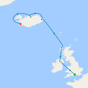 Southampton a Reykjavik