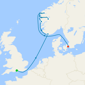 Southampton a Copenhague, Dinamarca
