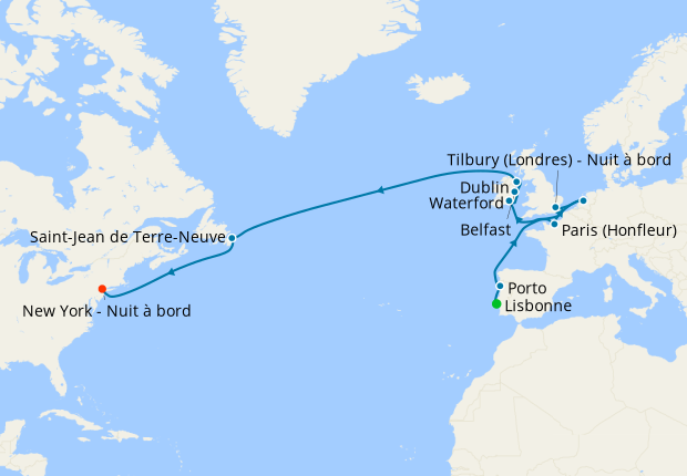 Lisbonne A New York Oceania Cruises 14th June 22 Avec Planetcruise Com Fr
