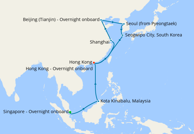 China & S.Korea with Singapore Stay, 9 February 2019 | 25 Nt | Queen ...